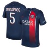 Camiseta de fútbol Paris Saint-Germain 2023-24 Marquinhos 5 Primera Equipación - Hombre